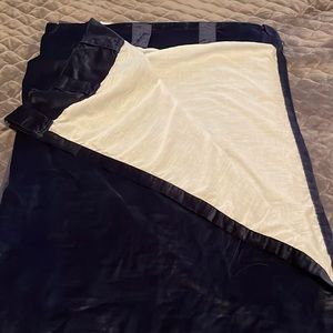 Navy velvet curtain
